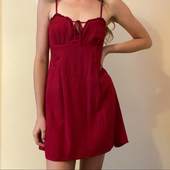 Red Mini Dress - Picture 2 of 5
